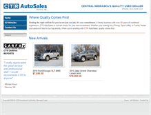 Tablet Screenshot of ctrautosales.com